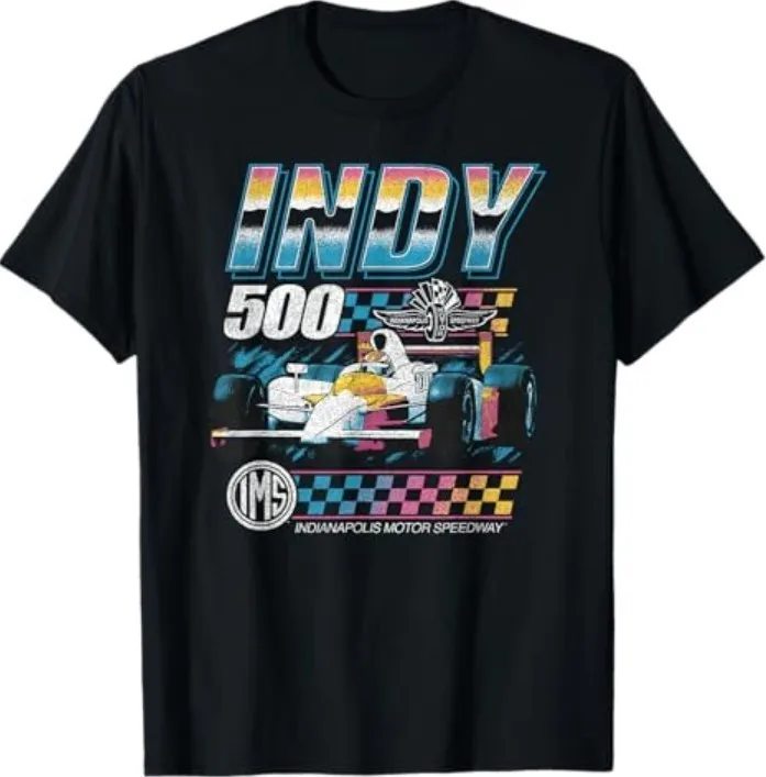 Indianapolis Motor Speedway Chrome Neon Tee