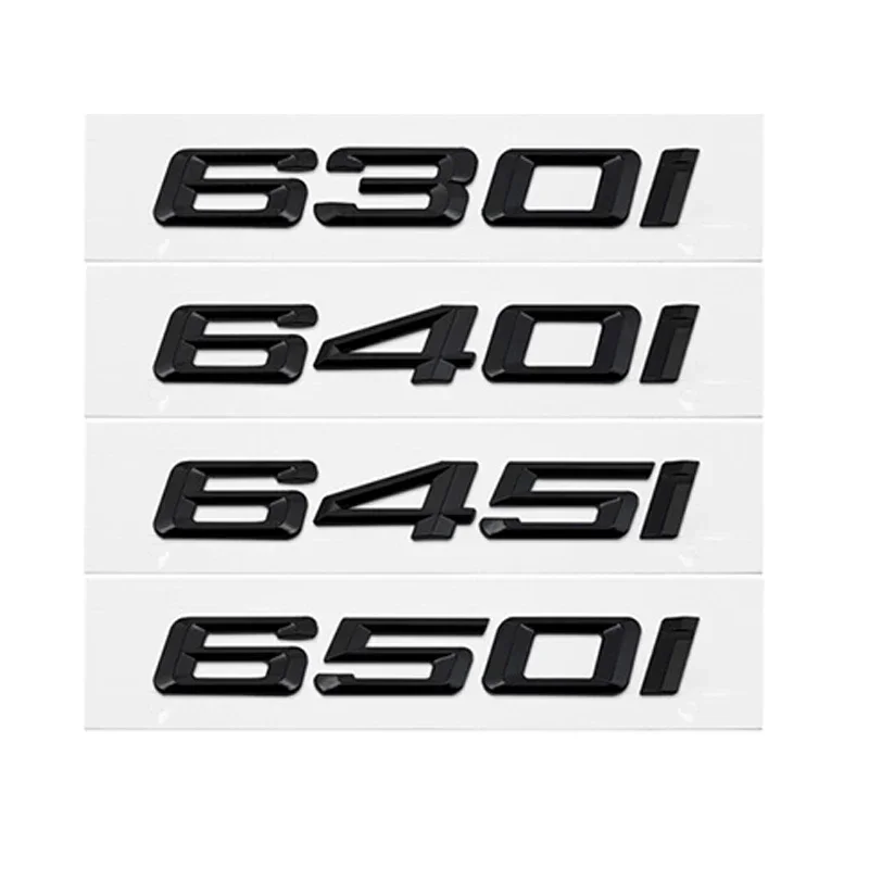 

3D ABS Car Trunk Letters Logo Decals Badge Emblem Sticker For BMW 6 Series 630i 640i 645i 650i E63 E64 F06 F12 F13 G32 Styling