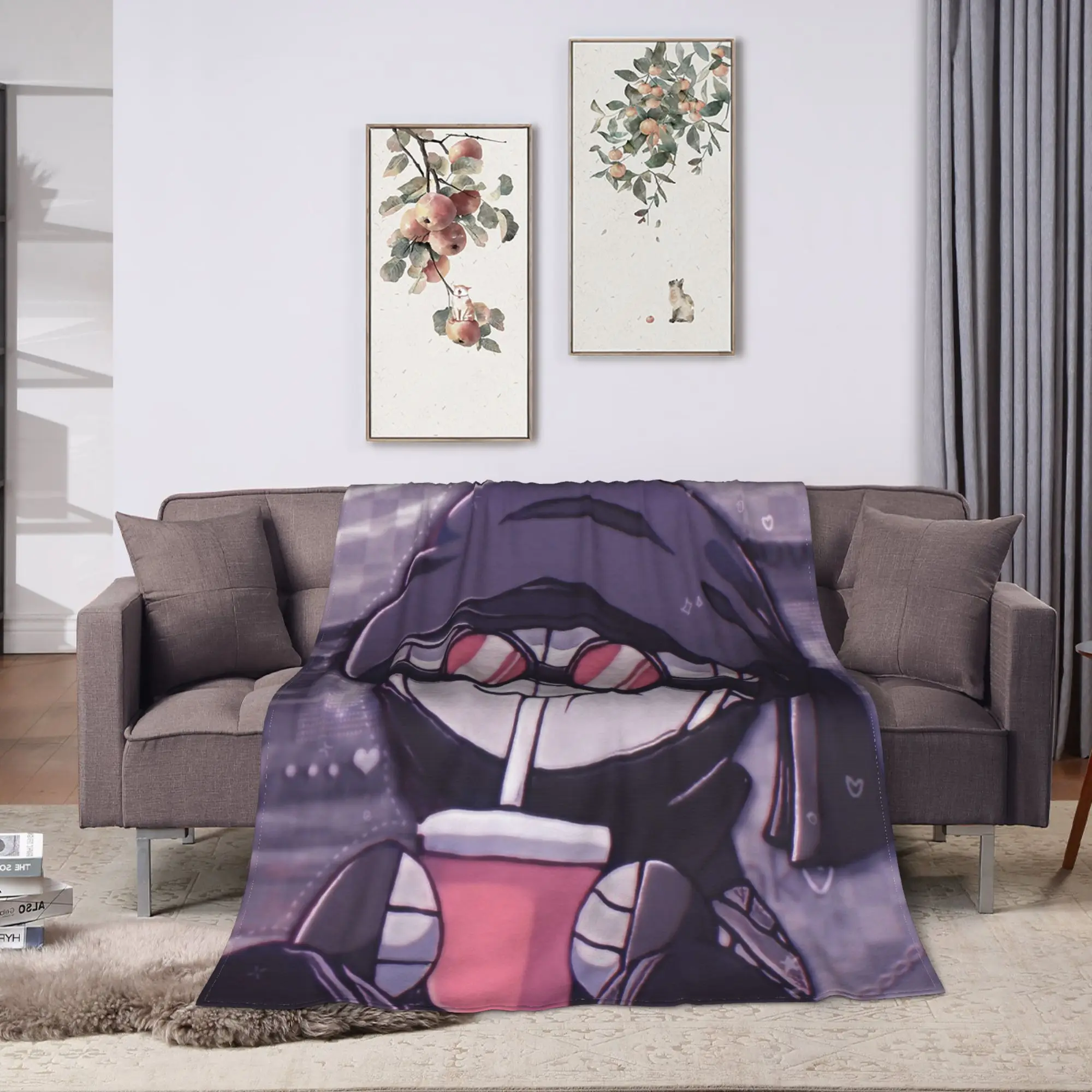 MADNESS COMBAT Hank Plush Blankets Child  Flannel Throw Blanket For Bedroom Warm Design Quality Bedspread Gift