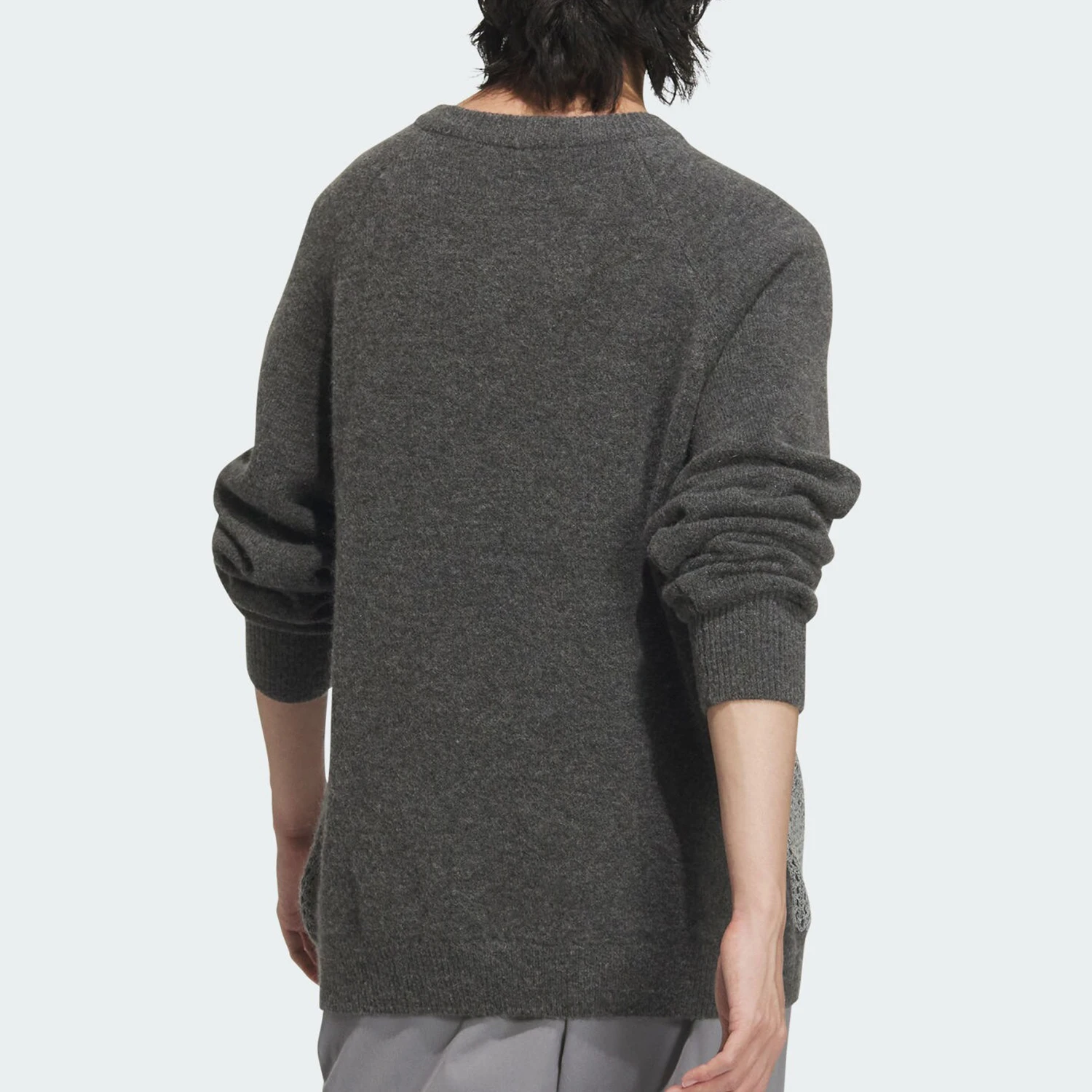 Adidas genuine FUSTL P CREW men's round neck knitted sweatshirt JW6683