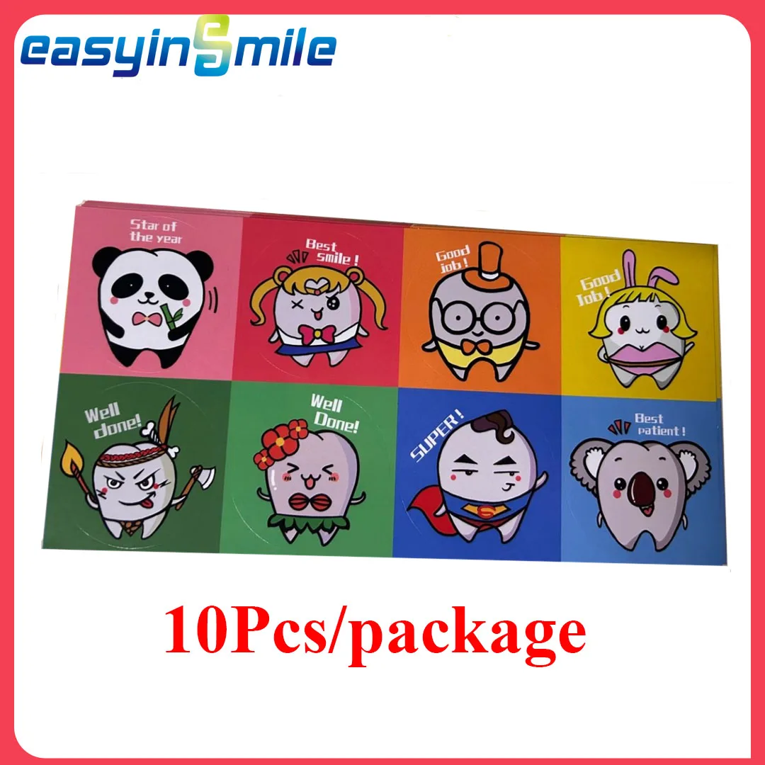 

10 шт., стикеры Easyinsmile в форме зубов