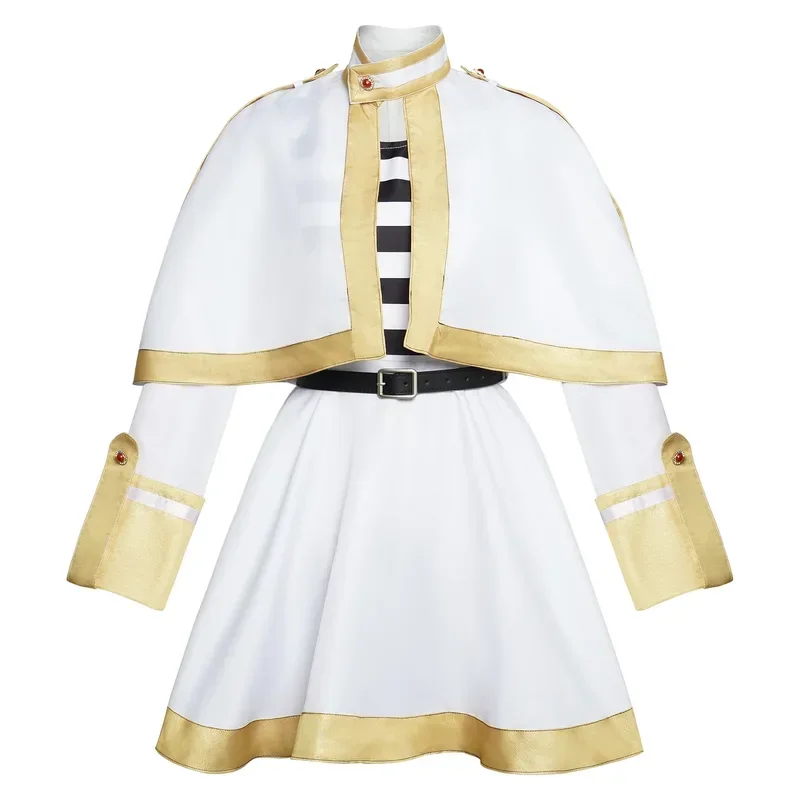 Costume cosplay Sousou No Frieren per donna e ragazza, parrucca, scarpe, vestito di mago anime, orecchie degli elfi, ixd'Hallows