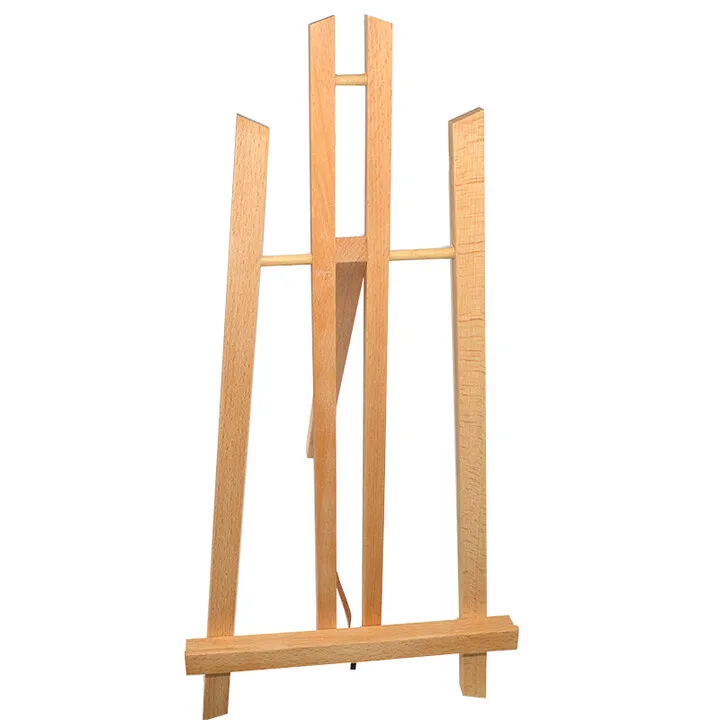 Fengfeng, desktop folding triangle easel, wooden oil painting art supplies advertising easel 50cm display easel, collection