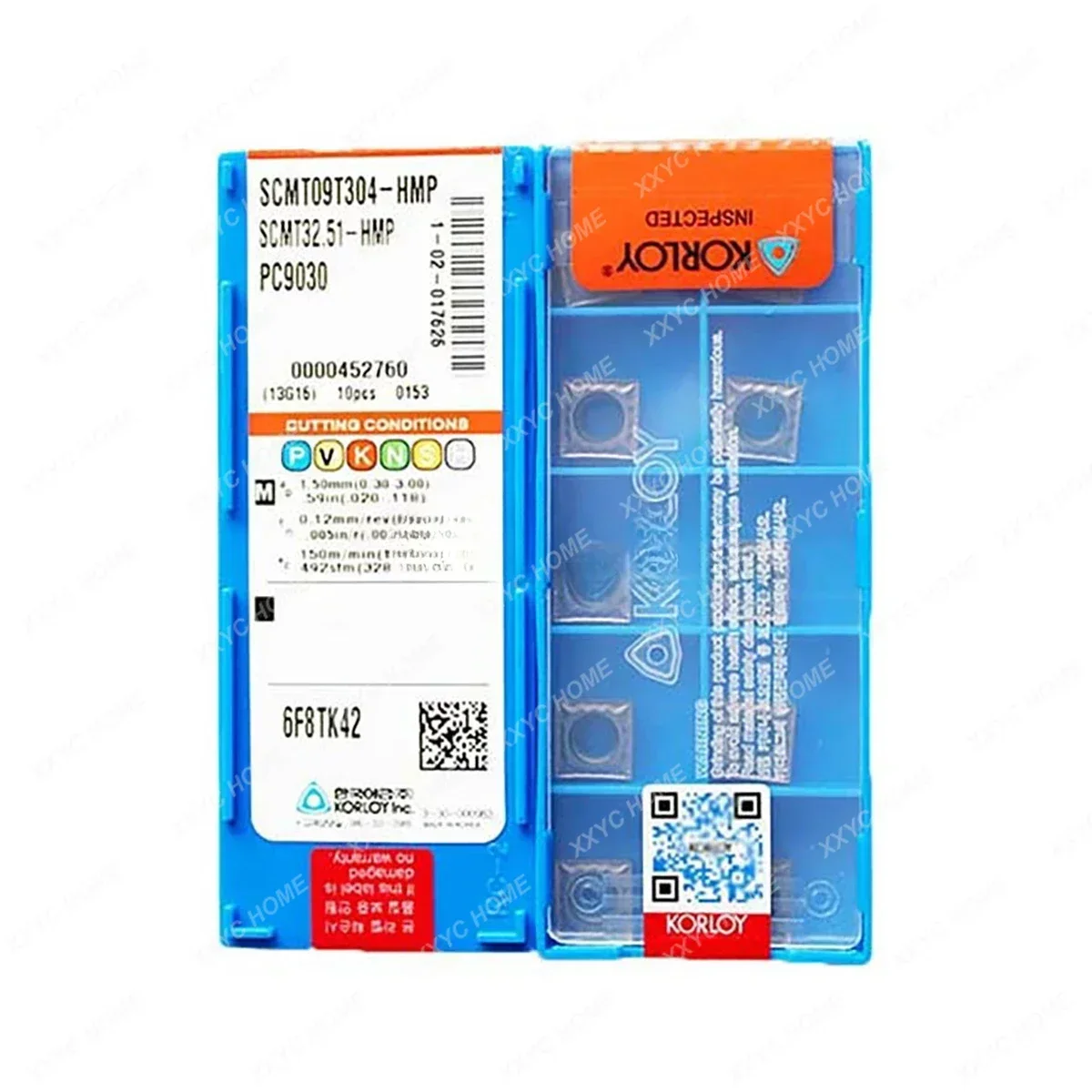 100% أصلي SCMT SCMT09T304 SCMT09T308 SCMT 120408   أداة تحول HMP PC9030، إدراجات تحول كربيد متوسطة التشطيب