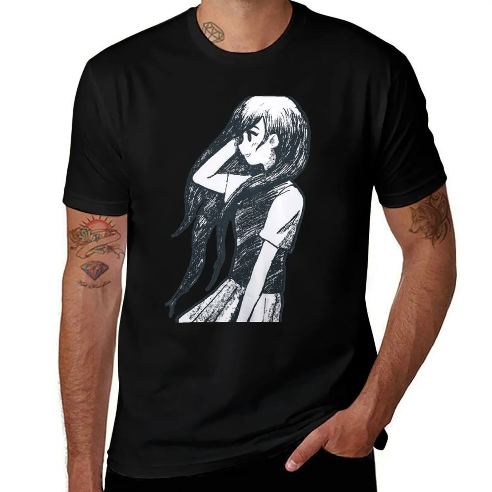 Omori Mari Omocat T-Shirt Sweat Absorbing Sports Tee Shirt