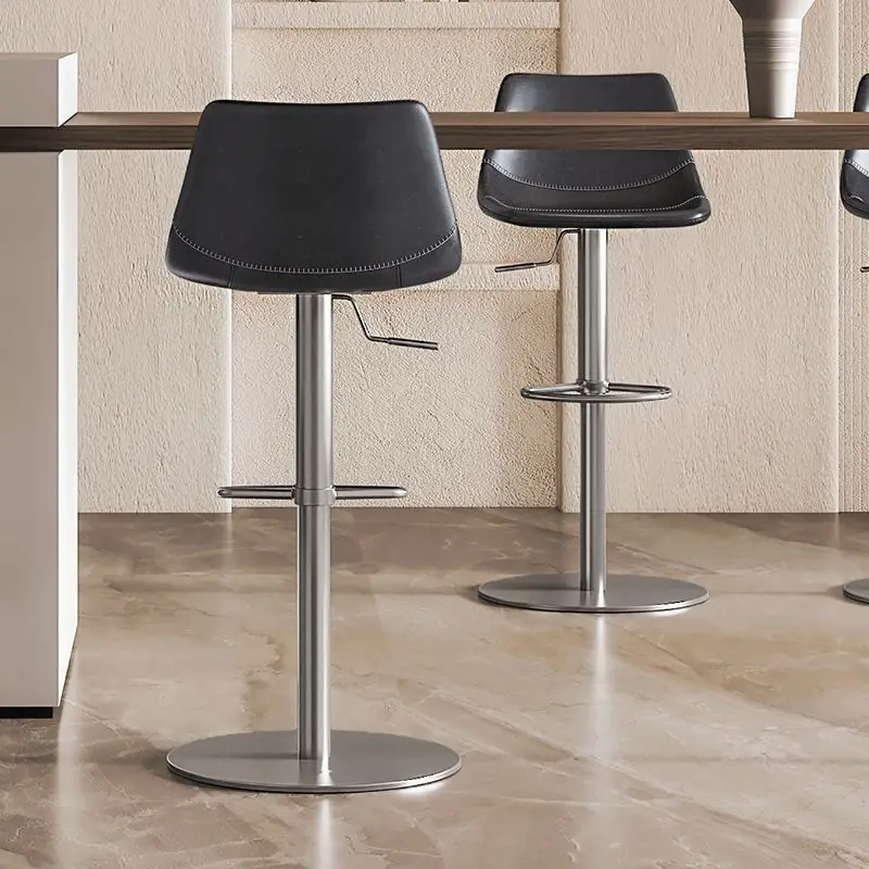 

Nordic Modern Luxury Adjustable Swivel Bar Stool – Premium Height-Adjustable High-Leg Counter Stool for Home with Sleek Design