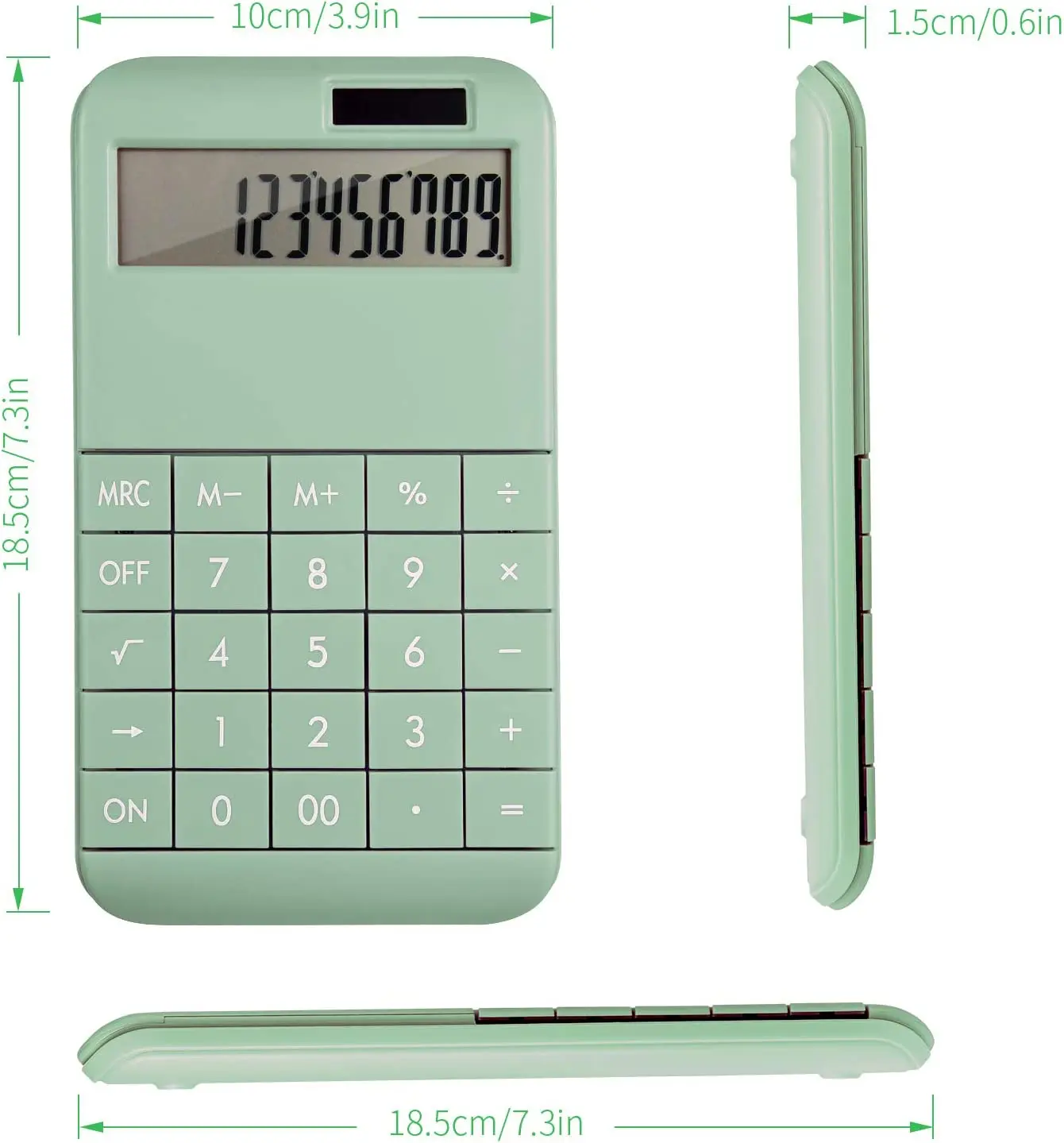 Calculator, Basic Standard Calculator 12 Digit Desktop Calculator with Large LCD Display for Office, School, Home & Business Use