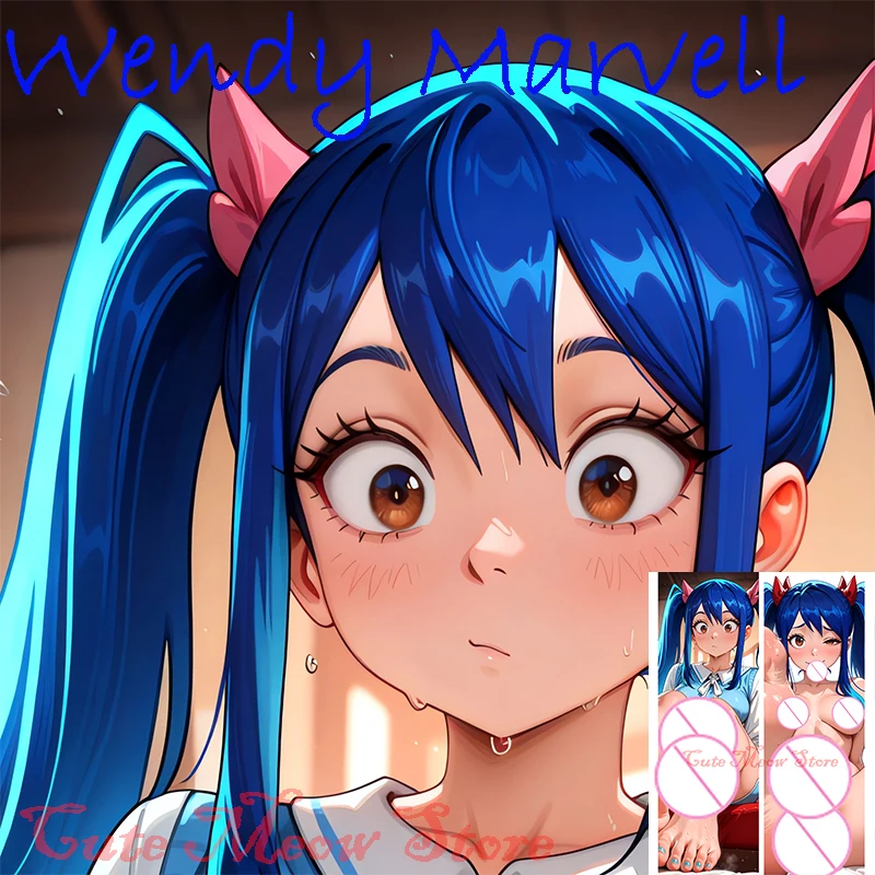 

Dakimakura anime Wendy Marvell Double-sided Print Life-size body pillows cover Adult pillowcase Customizable