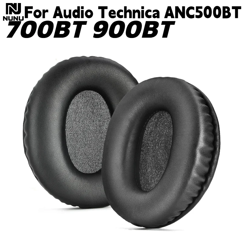 NUNU Replacement Protein Leather Memory Foam Ear Pads for Audio-Technica ANC500BT, ANC700BT, ANC900BT Headphones Repair Parts