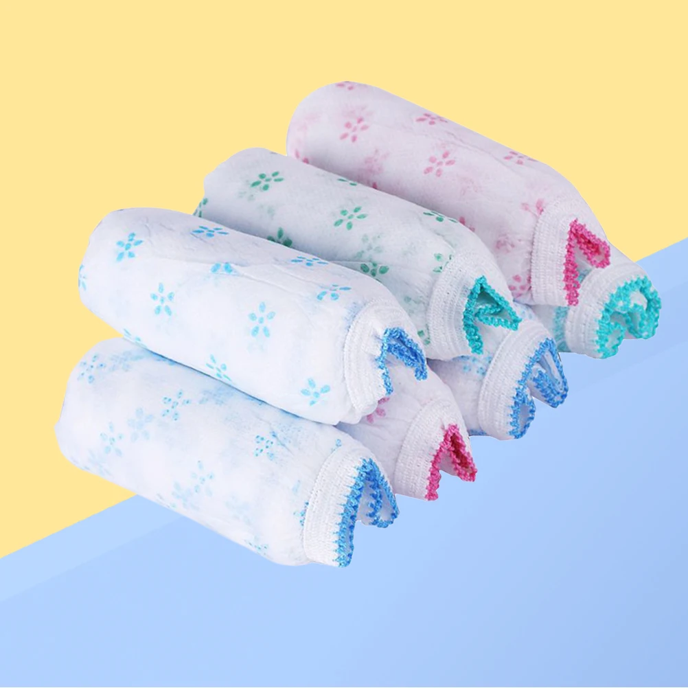 

7pcs Disposable Underwear Lightweight Breathable Non-woven Postpartum Maternity Underpants Elastic Panties for Women Travel