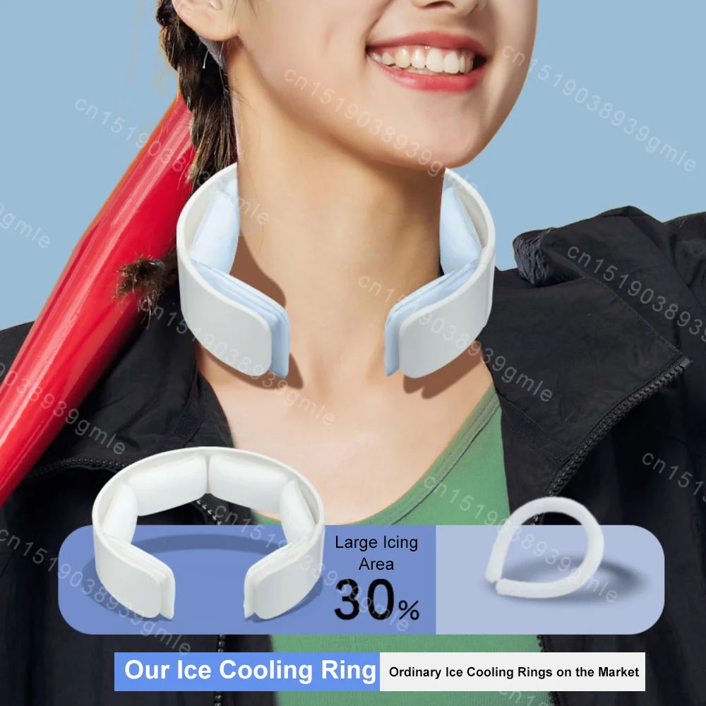 

Summer Neck Cooling Tube Reusable Portable Neck Wrap Collar Cold Ring Outdoor Heatstroke Prevention Hiking Camp Run Climb Golf