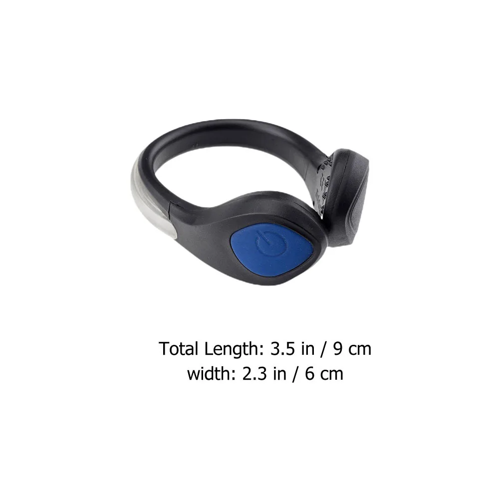 6 قطع من مصابيح إضاءة مشبك الأحذية LED للجري الليلي والمشي وركوب الدراجات والركض ومشبك أحذية LED #2