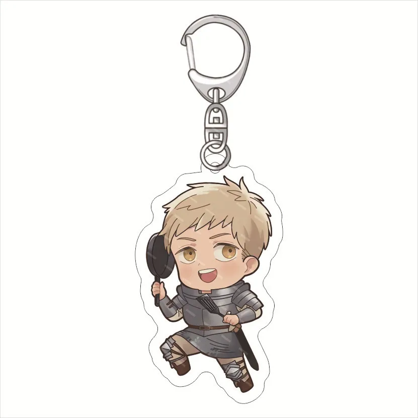 Anime Delicious In Dungeon Meshi Chilchack Laios Touden Marushiru figura acrilica portachiavi ciondolo Cosplay Charm Cartoon Keryring