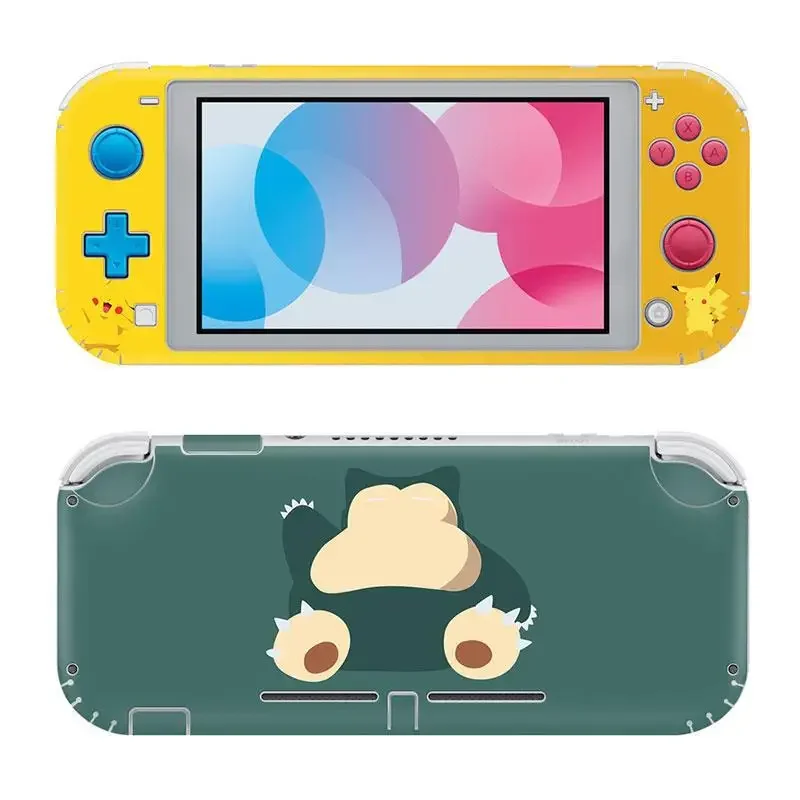 Pikachu Protect Shell Sticker Compatible for Nintendo Switch Lite Sticker Protective Case Sticker Console Accessories