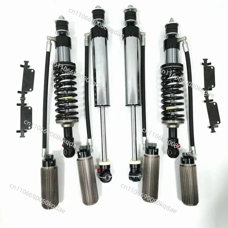 Ref LC100 2‑3‑4 Inch 4X4 Coilover Leveling Kit Compression Rebound Adjustable Shock Absorber Carbon Black