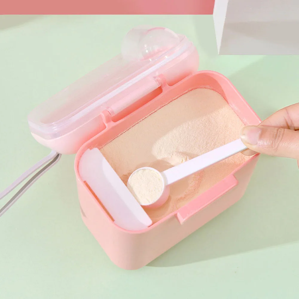 Cute New Baby Baby Food Toddle Snacks Container Milk Powder Box Essential Cereal Food Storage Box