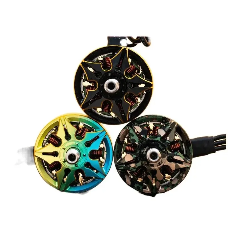 BZGNSS 2207 1960KV Brushless Motor - 6S Turbo-Cooled for 5 Inch FPV Racing Drones | Smooth Freestyle Performance (Gradient Camo)