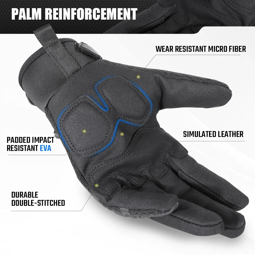 Guantes tácticos de pantalla táctil para hombre, equipo de protección antideslizante, transpirable, para deportes, caza, Paintball, combate, senderismo, trabajo y bicicleta, color negro