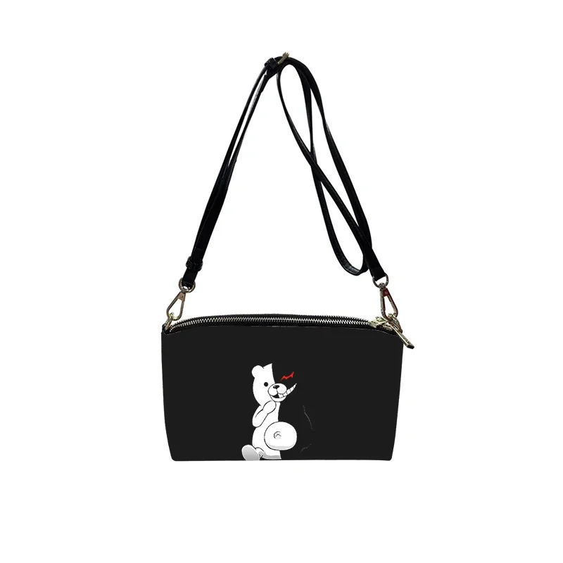 Danganronpa Monokuma anime PU Crossbody Bag 2023 New Women's Fashion Shoulder Bag Minimalist Small Square Bag for Women