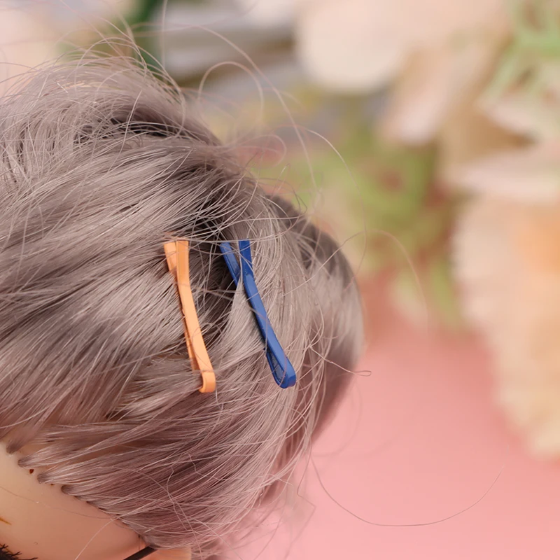 10 pz bambola in miniatura clip di capelli perno di capelli per giocattoli styling dei capelli per 1/6 1/12 accessori bambola copricapi decorativi mini forcine