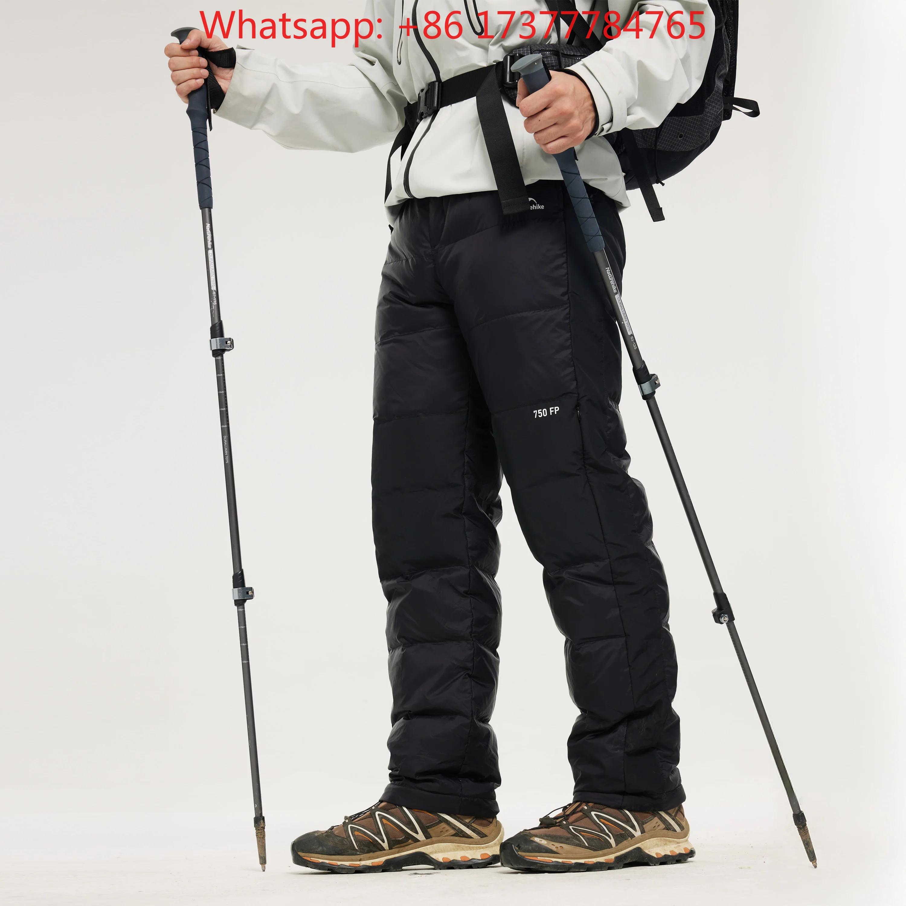 DW-280 750FP Duck Down Pants Women Men's Winter Hiking Pants Outdoor Skiing Camping Trekking Thicken Trousers