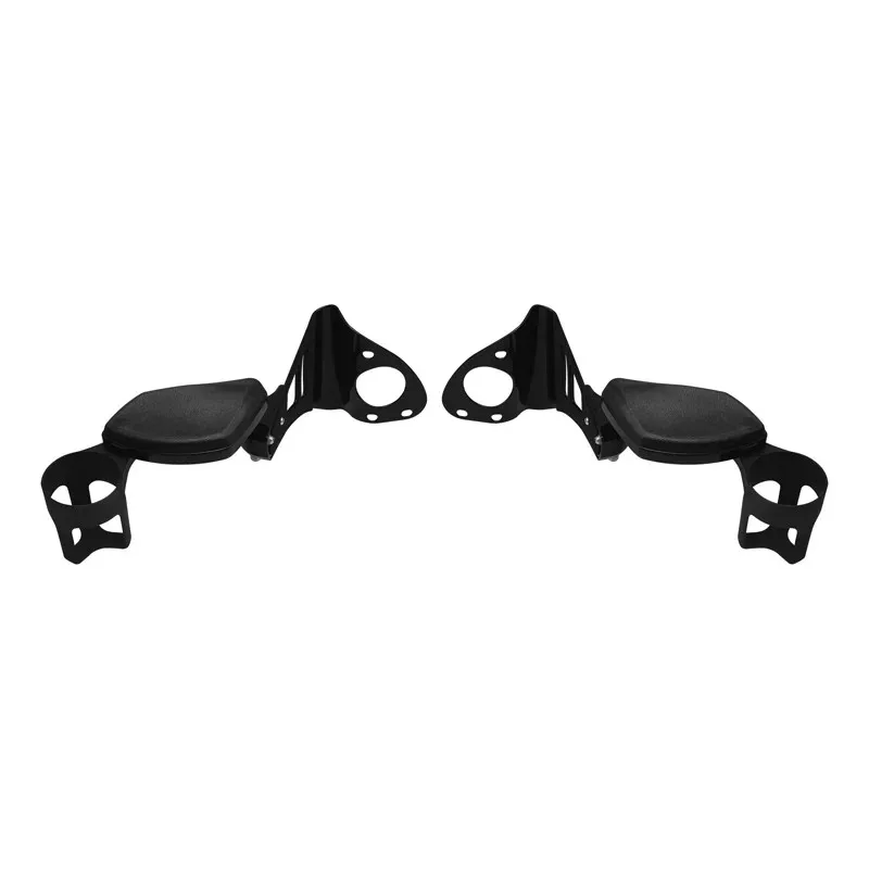 For Harley-Davidson Road King & Road Glide Foldable Rear Passenger Armrest Cup Holders Universal Fit for 97-24 Models
