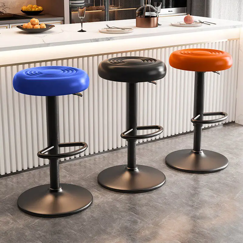 

Minimalist Italian Style Bar Stool Black Blue Designer Modern Dining Chairs Ergonomic Sturdy Sillas De Comedor Dining Furniture