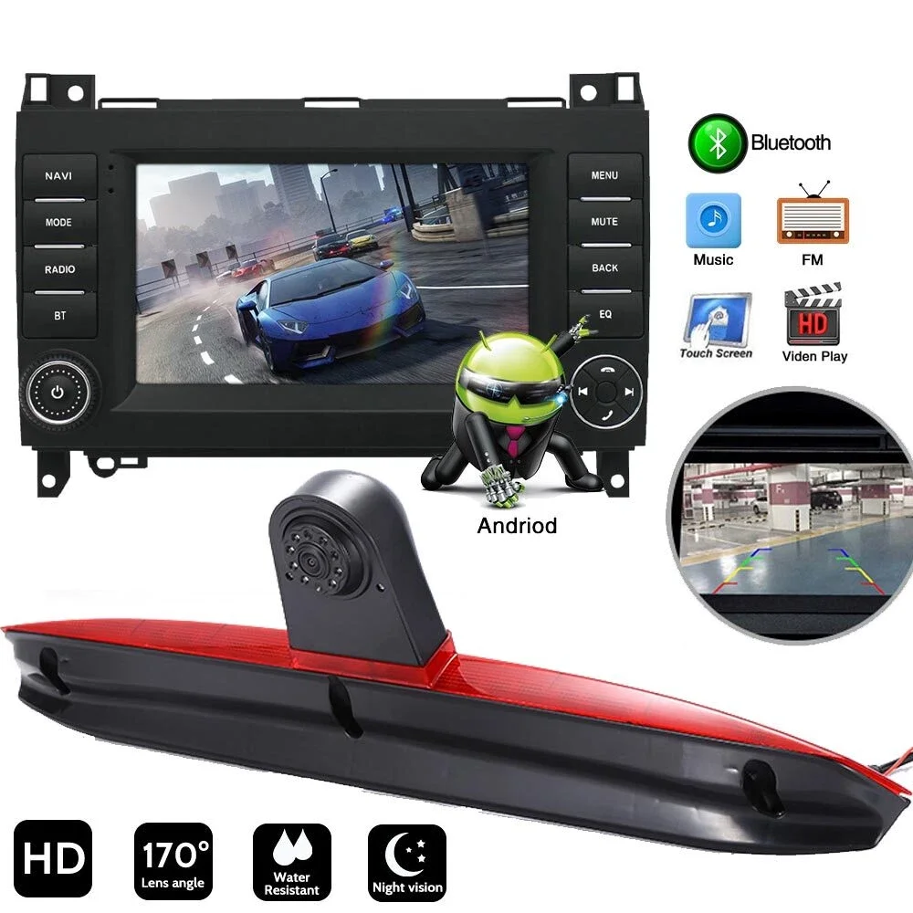 Android 10 car radio with Carpaly GPS Navigation+HD reverse camera for Mercedes-Benz V-Class W639 Mercedes- Benz Vito 2006-2014