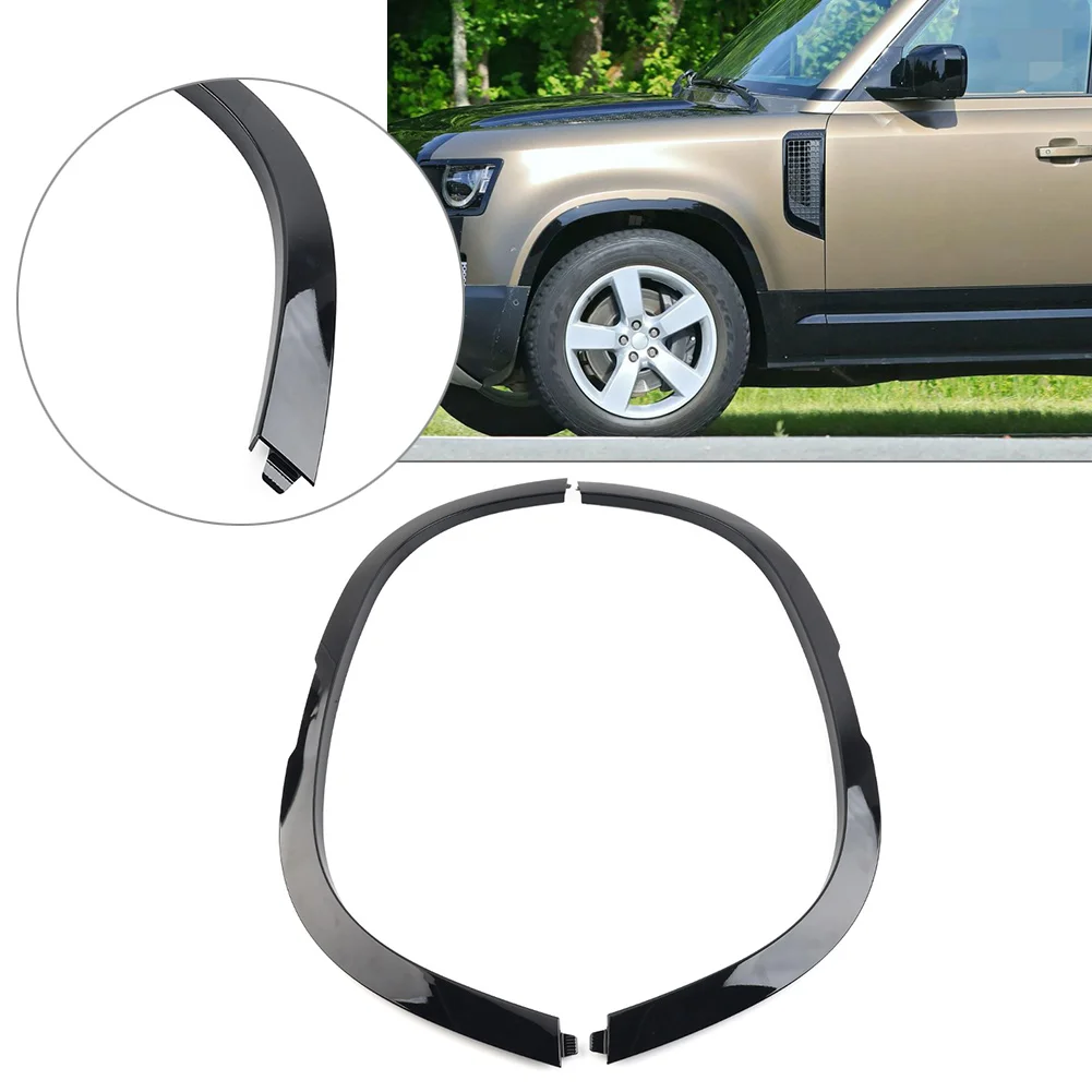 

Glossy Black Car Front Fender Moulding Wheel Arch For Land Rover Defender 90 110 2020 2021 2022 2023 LR130587 LR130584