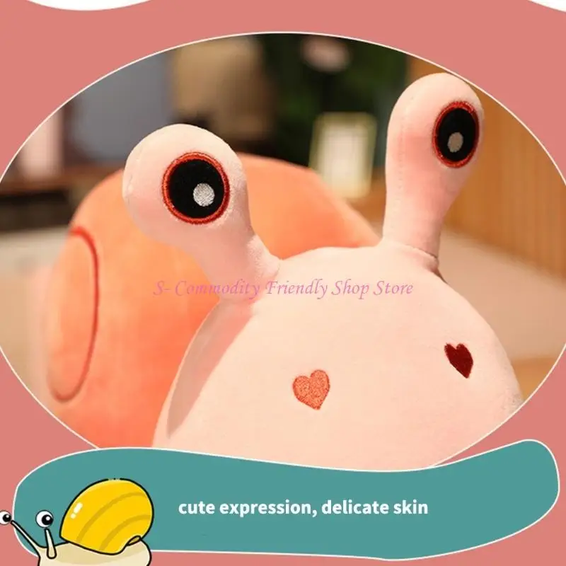 85AE Snail Doll Animal for Girl Photostudio Doll Throw Pillow Party Gift