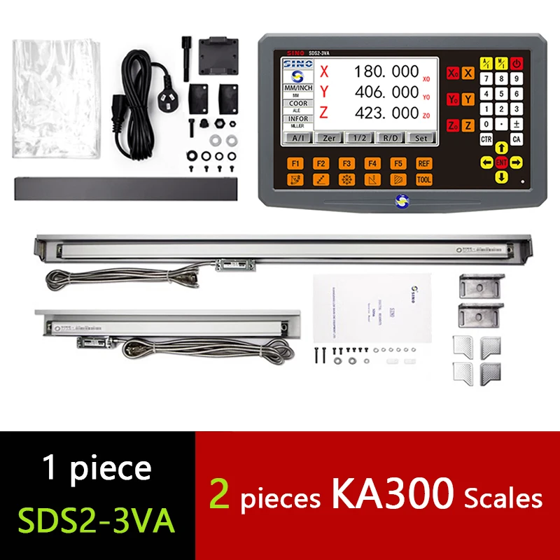 SINO SDS2-3VA 3 Axis 2 Axis Milling Lathe Grinder LCD DRO Digital Readout Display Counter For Linear Scale Optical Encoder Ruler