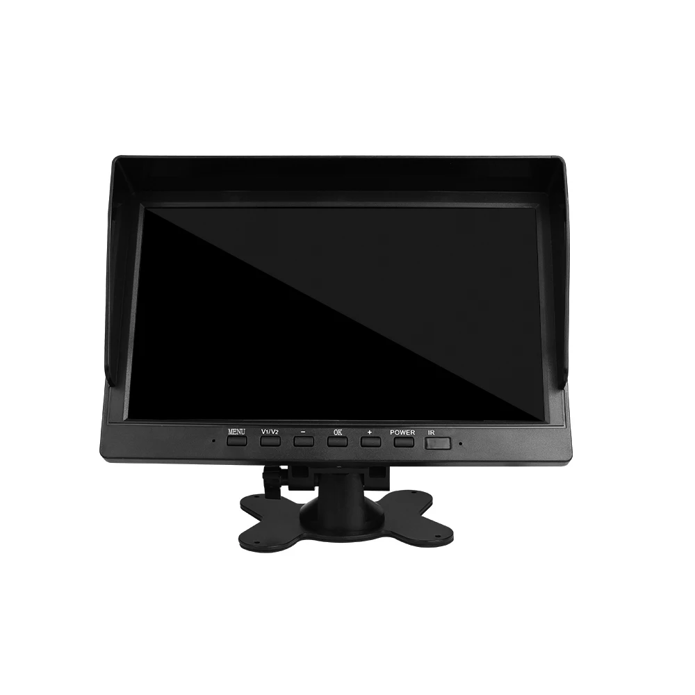 2 Channels HD Video Input 7 Inch LCD Monitor 1024*600 HD Screen Display