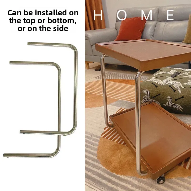 Floating Stainless Steel Table Legs Movable DIY Bracket Stable Side Cabinet End Table Coffee Table Easy Install Replacement Legs