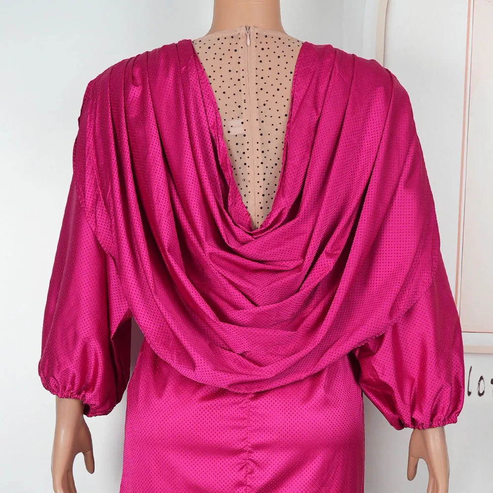 فساتين الحفلات الأفريقية مقاس كبير للنساء 2025 موضة جديدة Dashiki أنقرة فساتين زفاف دانتيل أنيقة فستان ماكسي إسلامي تركي #5