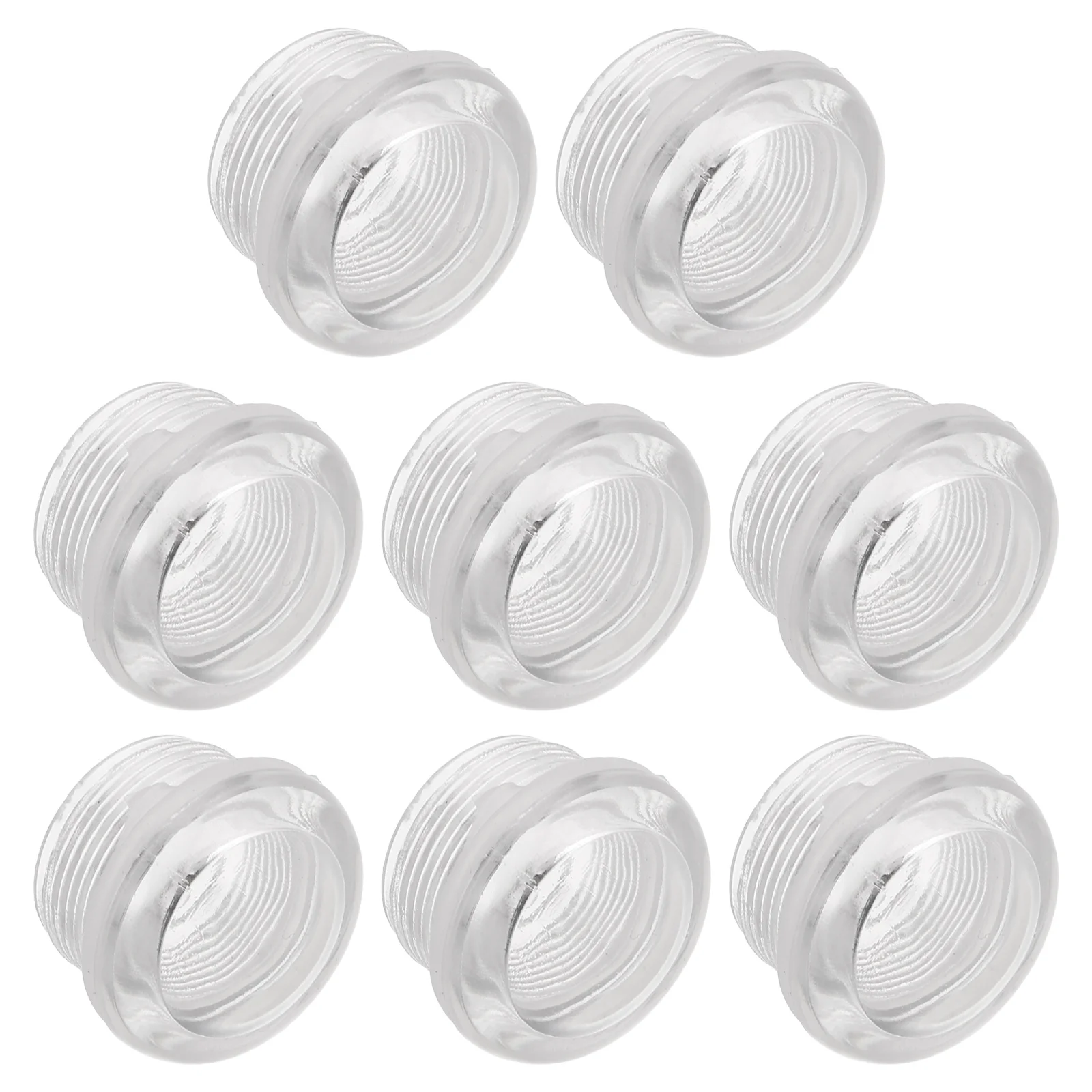

8 Pcs Dispenser Accessories Plastic Covers Transparent Lid Replacement Part For Soap Dispensers Home Office Hotel