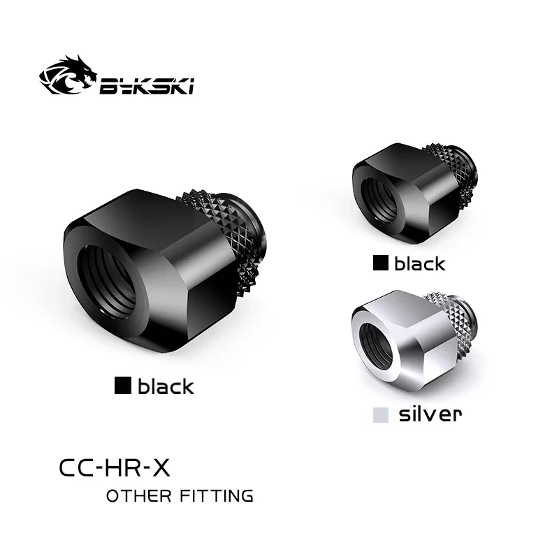 

Bykski 360 Degree Rotaring Offset Fittings,G1/4 Thread Male To Female Extender Adapter,DIY PC Water Cooling Connector CC-HR-X