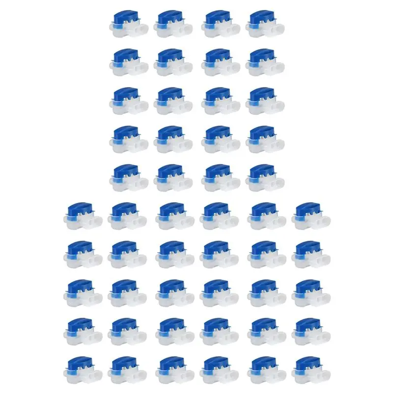 ABJO-50Pcs 3 Way Wire Connectors 314 Wire Connectors For Garden Auto Lawn Mower Robotic Lawn Mower Connectors