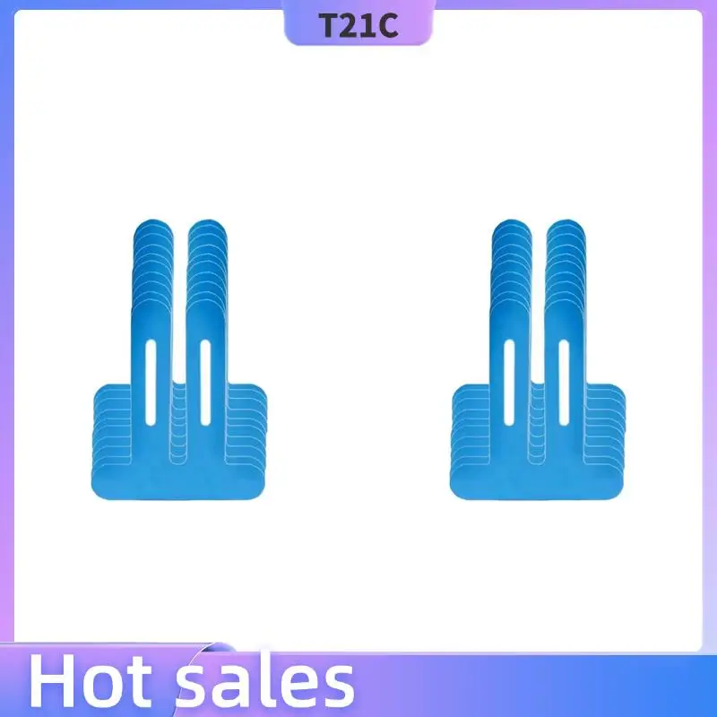 T21C 20 قطعة شريط علم الحركة للركبتين، مقاوم للماء ومرن، شريط ركبة مسامي، شريط رياضي يوفر دعم أزرق #1