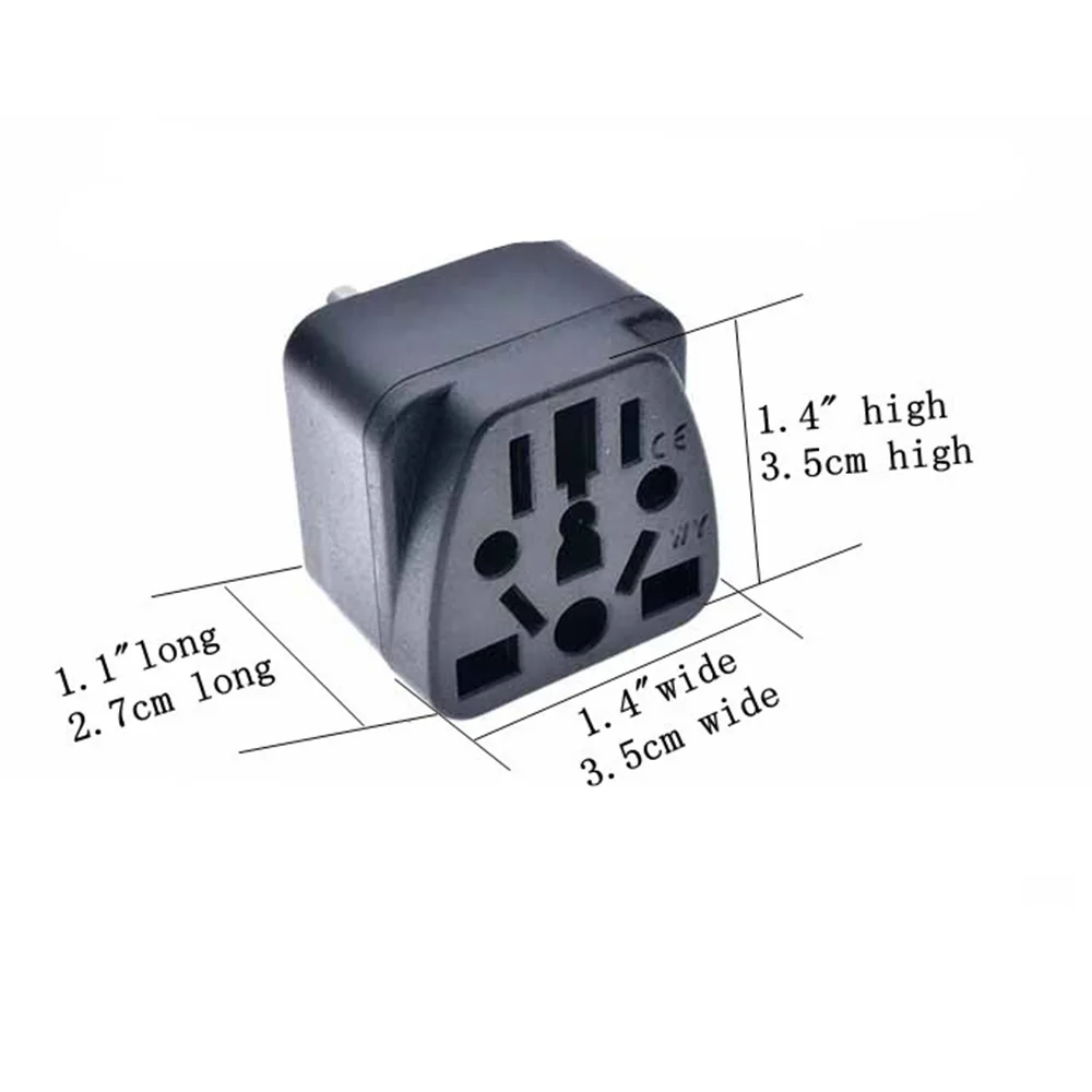 Adaptateur de prise Standard ue CEE7/16, 4.0MM, Type C, pour Europe, russie, turquie, indonésie et autres (WY-9C), certifié CE