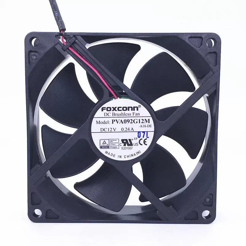 for Foxconn PVA092G12M 9025 9cm CPU Power Chassis Fan 3 Wire 12V 0.24A Original