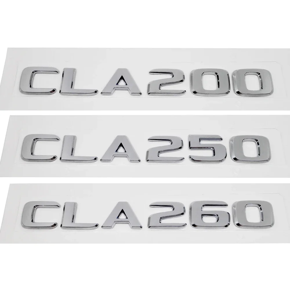 ABS Plastic CLA200 CLA250 CLA260 Trunk Rear Logo Badge Emblem Sticker For Mercedes Benz C Class W201 W202 W203 W204 W205