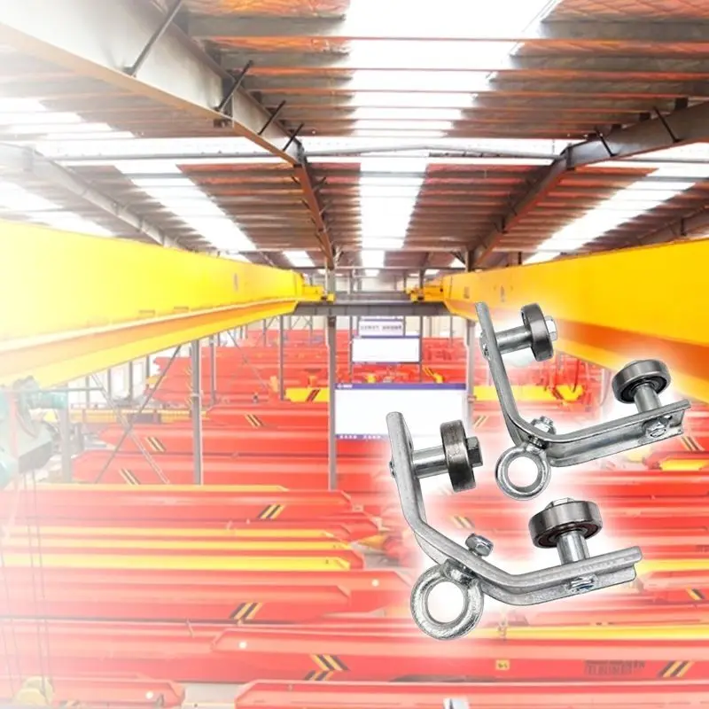 Сверхмощный угол шкива, железный подвесной шкив, опорный кабельный шкив, круглый для промышленных машин, рельсовый трос, 1 шт.