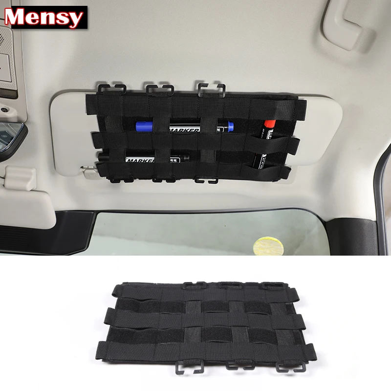 Car Sun Visor Organizer For Land Rover Defender 90 110 2004-2023 Card Holder Multifunctional Sunglasses Clip Stowing Tidying