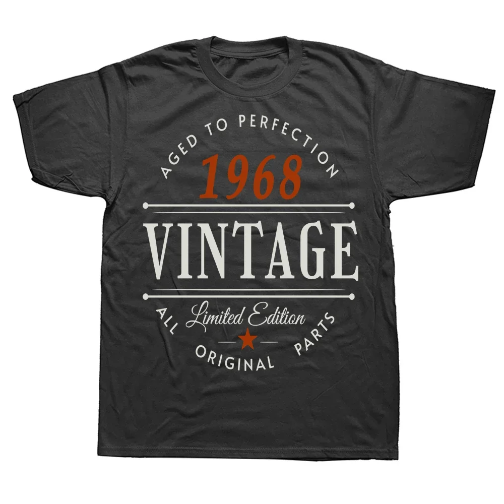 

Cotton Streetwear Short Sleeve Birthday Gifts Summer Style T-shirt Mens Clothing Novelty Vintage Born In 1968 Classic T Shirts