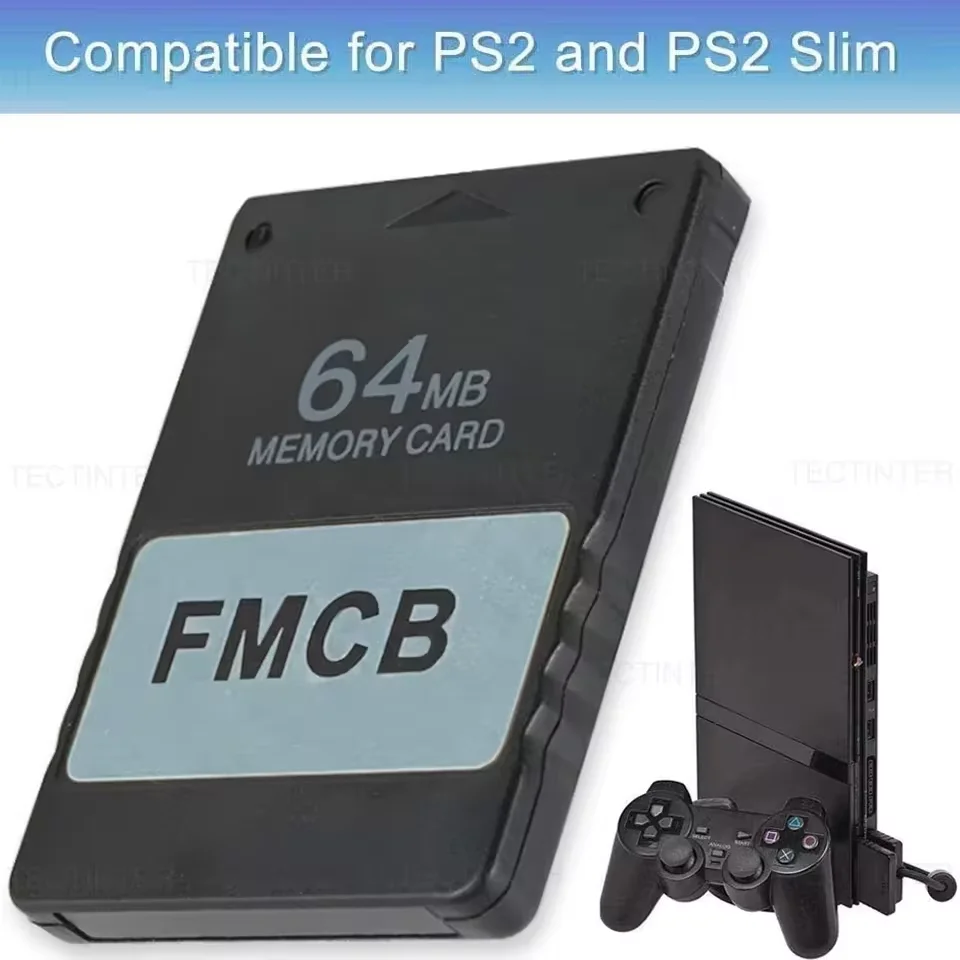 FMCB Free McBoot Memory Card For Sony PS2/PS2 Slim Console 8MB/16MB/32MB/64MB OPL MC Boot for PlayStation 2 Gaming Accessories