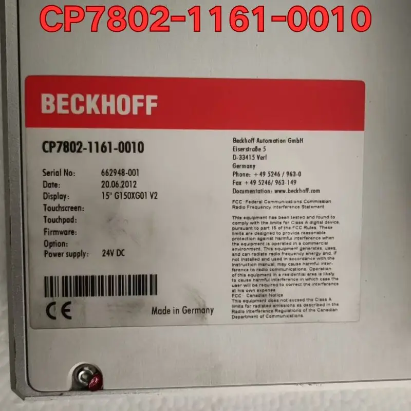 Second-hand CP7802-1161-0010 intelligent controller function test is normal Latest Pricing for 2026