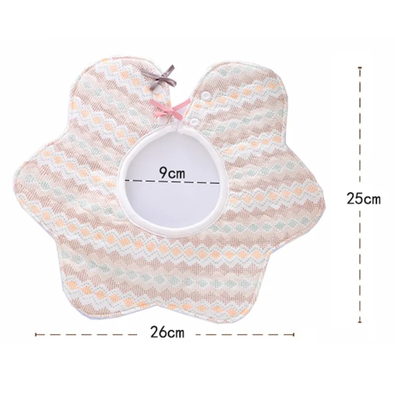 Baby Bibs 360 Degree Rotation 3 Layers Gauze Muslin Baby Kids Bandana Cloth Soft Newborn Infant Saliva Towel Baby Stuff 0-3T