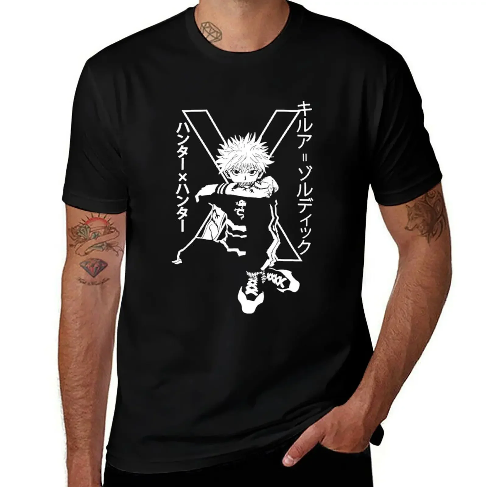 

Kill-ua Zo-ldyck Hunter-xhunter T-Shirt luxury t-shirt summer 2025 kawaii clothes Clothing men t shirts high quality