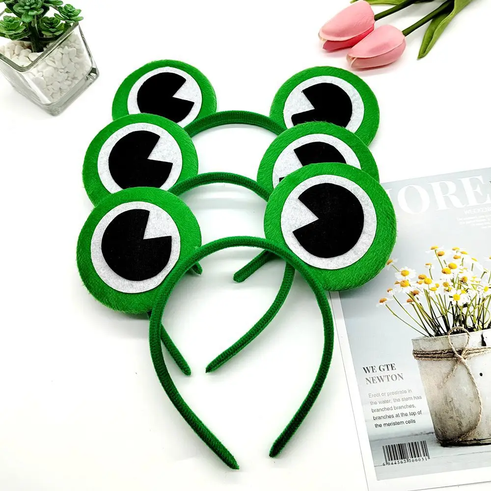 

Girls Frog Eyes Headband with Bowknot Festival Hairband for Children Birthday Party Creative Hair Accessories Gift