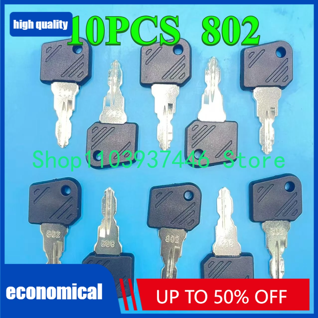 10PCS 802 Keys For Linde Forklift 7915492618 Fit 1151 1152 1158 131 Pallet Truck T16 T18 T20 T30 Stacker L14 L16